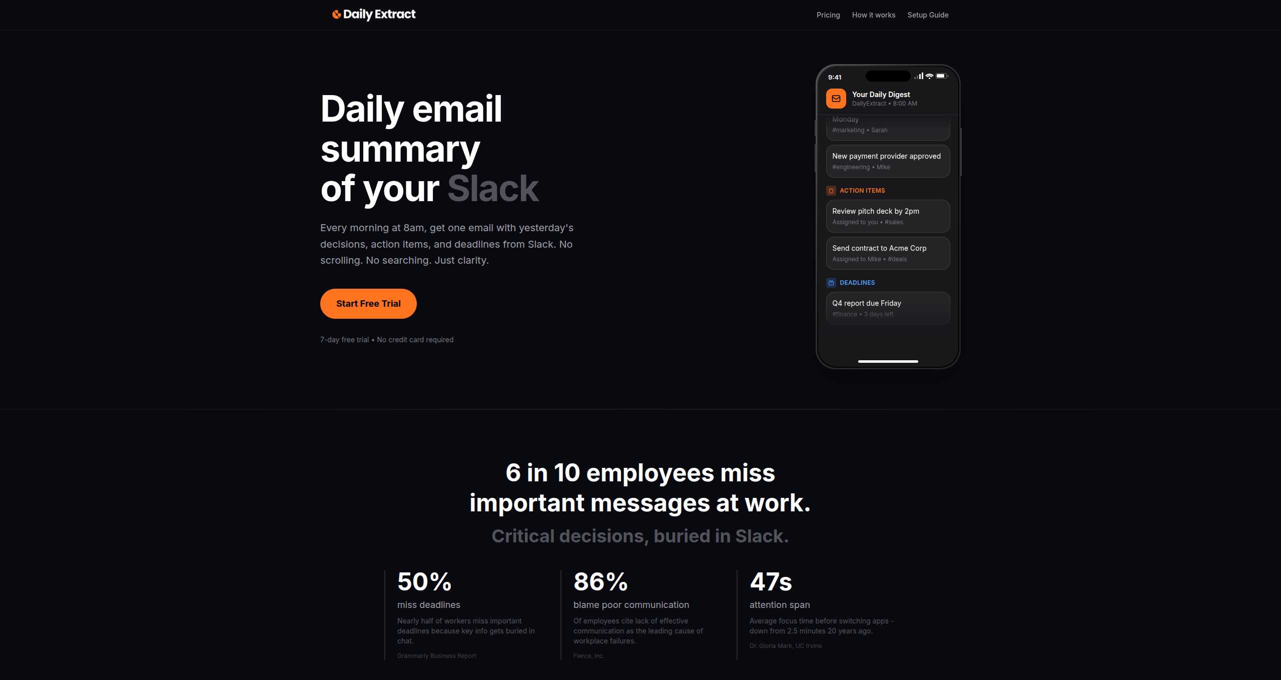 DailyExtract screenshot